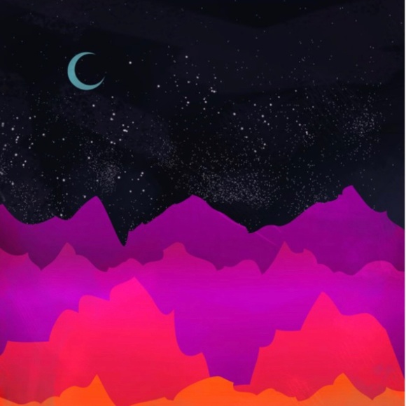 Threadless Unisex Leggings Serene Mountain Scene Pattern Size XL - Picture 2 of 3